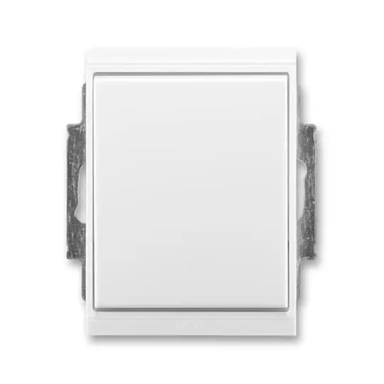 3558E-A07940 03  Přepínač křížový IP 44, zapuštěný, bílá / bílá